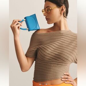 By Anthropologie Asymmetrical Sweater Tee